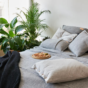 WOOLLY GRİ YATAK ÖRTÜSÜ