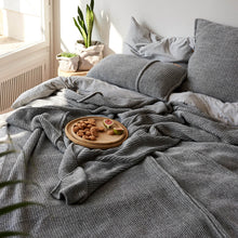 Görseli Galeri görüntüleyiciye yükleyin, WOOLLY GRİ YATAK ÖRTÜSÜ
